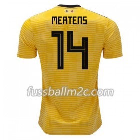 Fußballtrikots Belgien Mertens 14 Auswärts Trikotsatz WM 2018